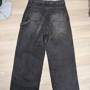 Gakkai Union Black Baggy Balloon Denim Jeans Brand New With Tags Size L